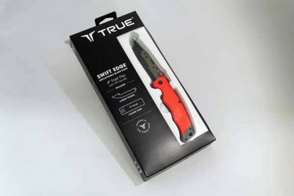 Swift Edge 4″ Fast Flip TPR Handle Knife